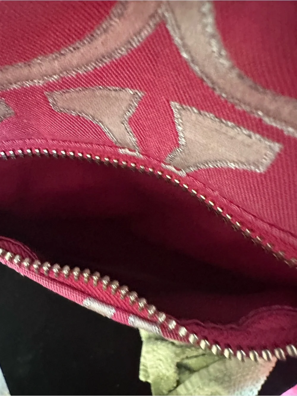 Coach #178 Poppy Signature Lurex C Outline Satchel/Crossbody